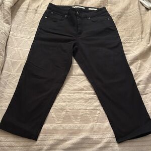 Jones New York SoHo Capri Women's Black Jeans